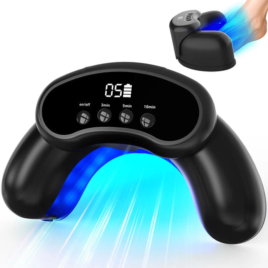 Wireless Nail Fungal Laser Device 30 Beads Nail Fungal Laser Treatment Device for Toenails Onychomycosis 470nm Invisible 905nm