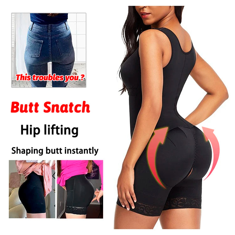 Full Body Corset Bodysuit Carving Shaper Tights Postpartum Girdles Fajas Colombian Sheath Butt Push Up Women Modeling Shapewear