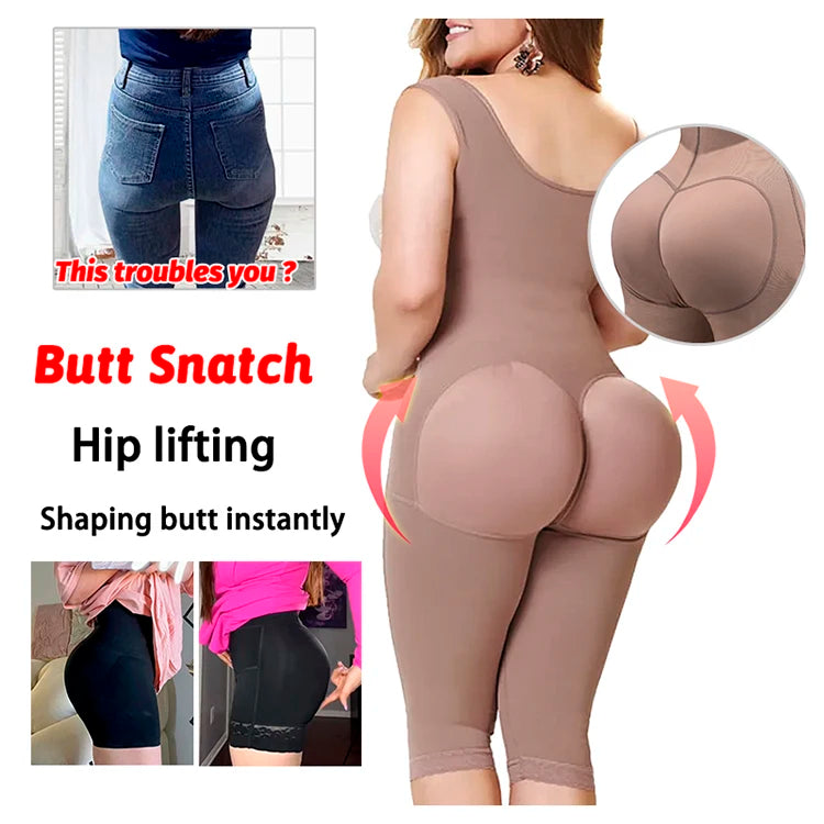 Faja Colombian Shapewear Girdles Seamless Bodysuits Post Surgery Sculpting Body Shaper Bbl Compression Abdomen Control Sheath